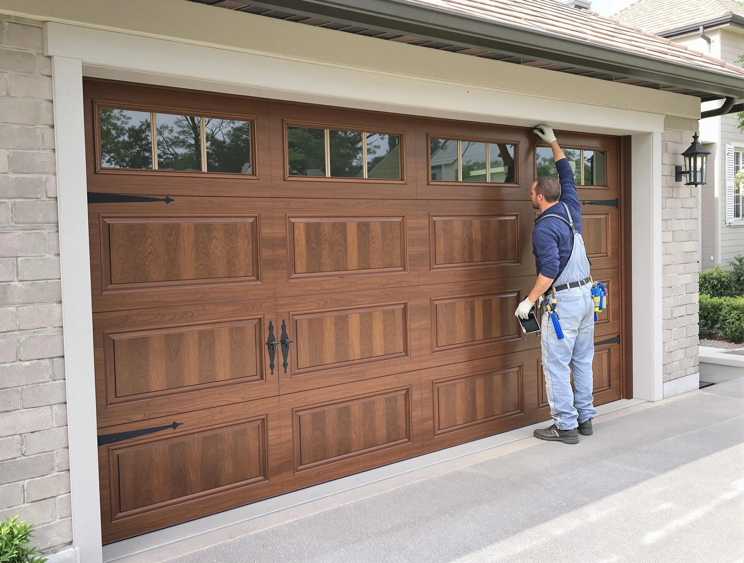 Custom garage door showcase by Cottonwood Heights Garage Door Repair in Cottonwood Heights