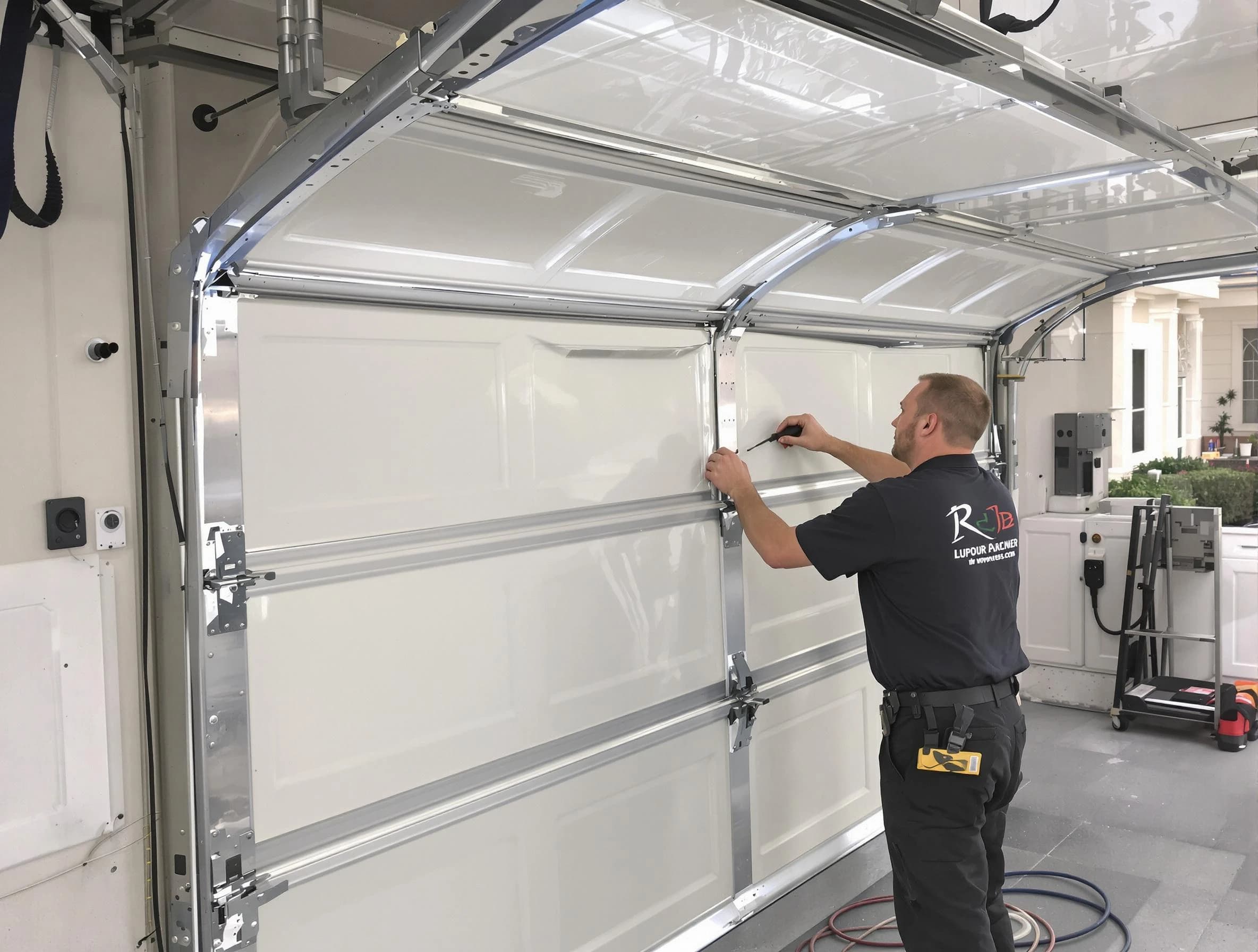 Cottonwood Heights Garage Door Repair professional performing panel repair in Cottonwood Heights