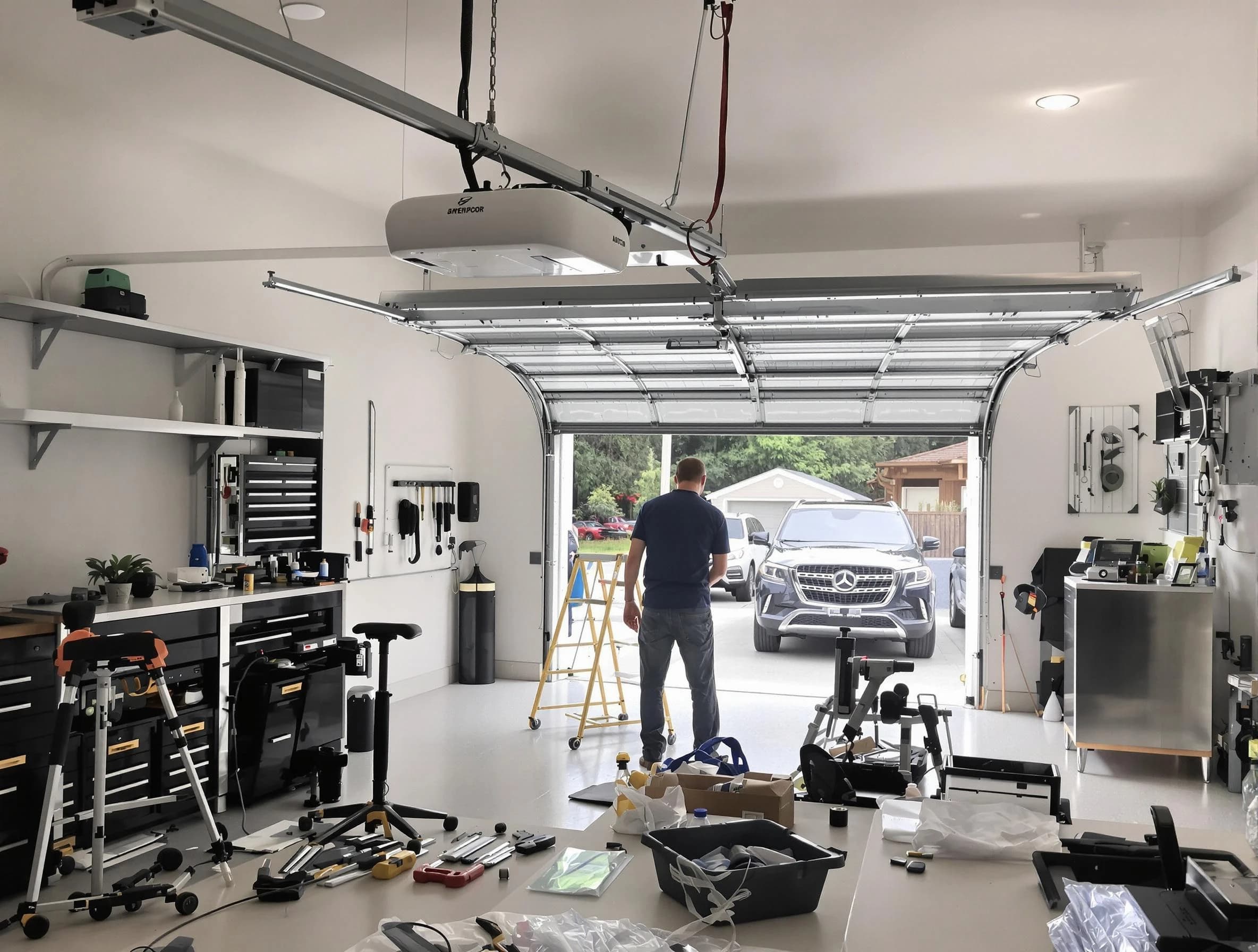 Garage door opener installation by Cottonwood Heights Garage Door Repair in Cottonwood Heights