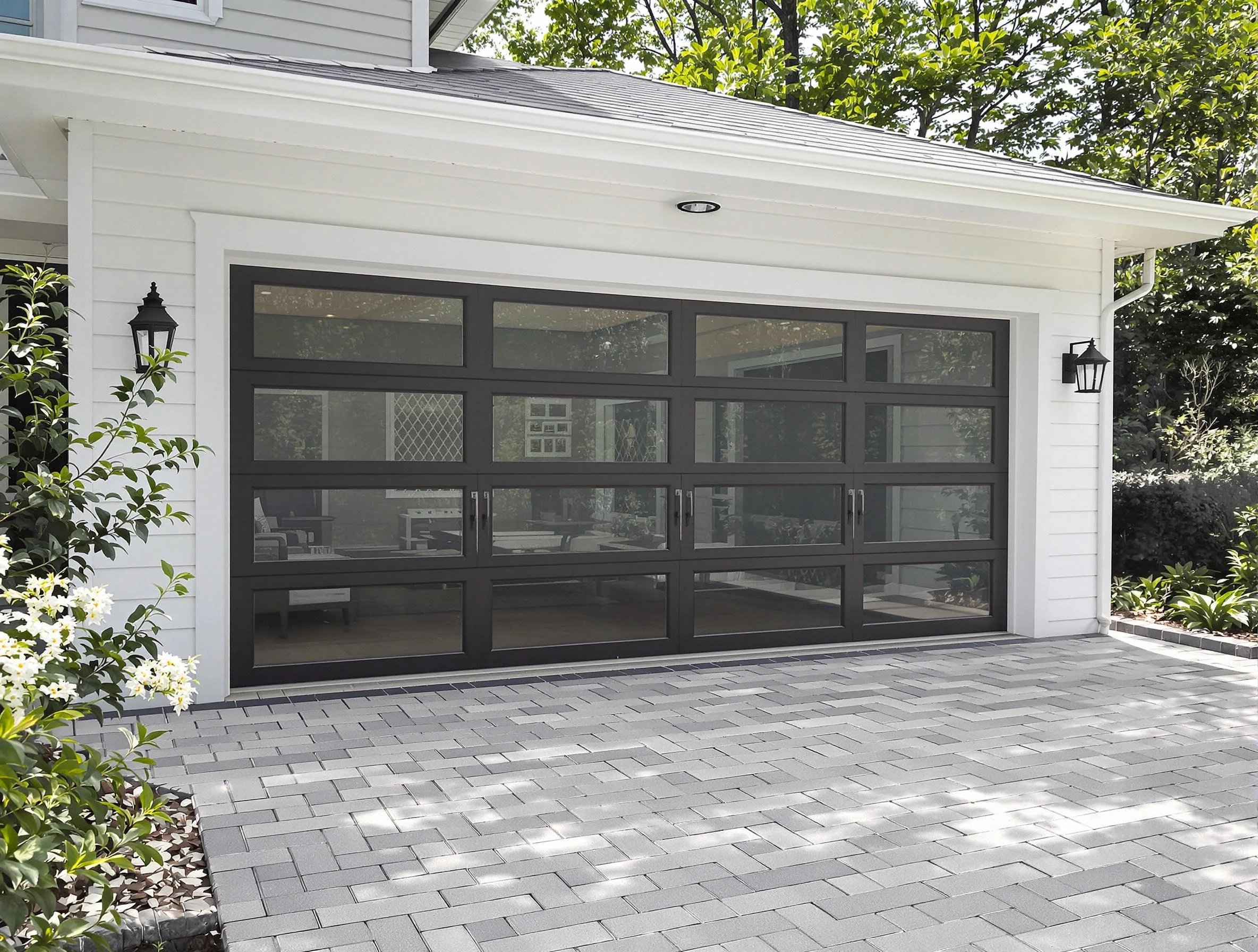Cottonwood Heights Garage Door Repair design specialist presenting custom garage door options to Cottonwood Heights homeowner