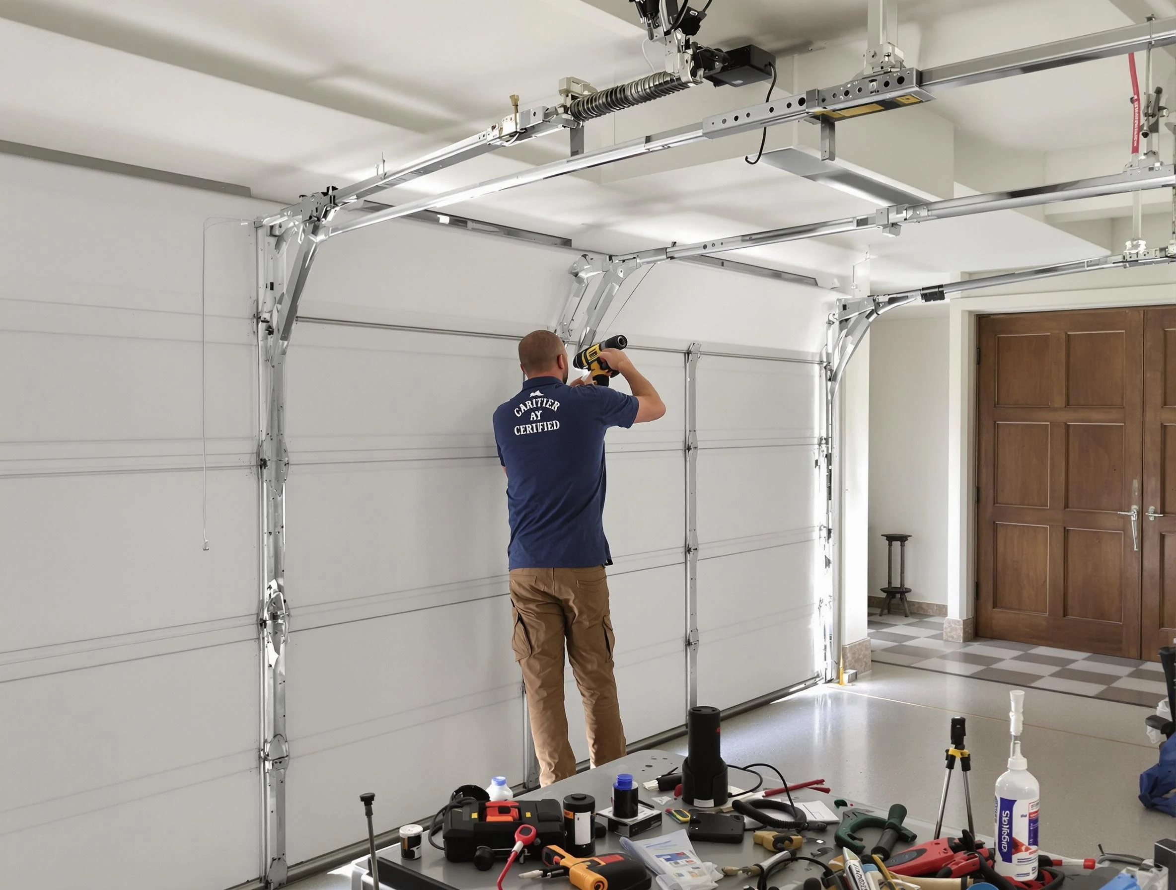Cottonwood Heights Garage Door Repair certified technician performing precision garage door repair in Cottonwood Heights