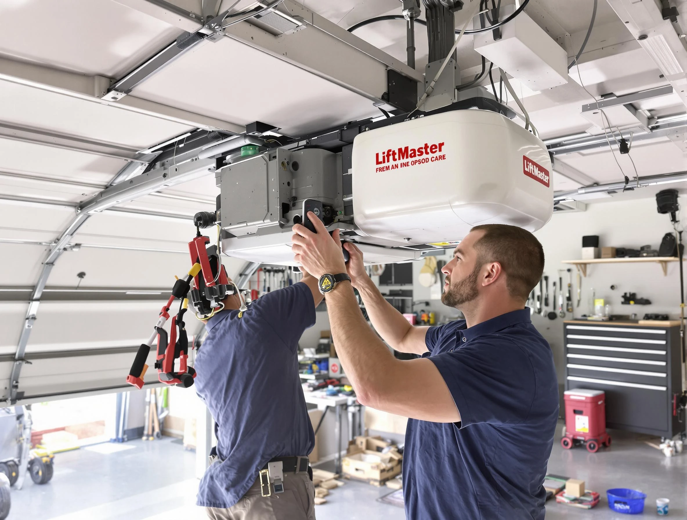 Cottonwood Heights Garage Door Repair technician performing advanced diagnostics on garage opener in Cottonwood Heights